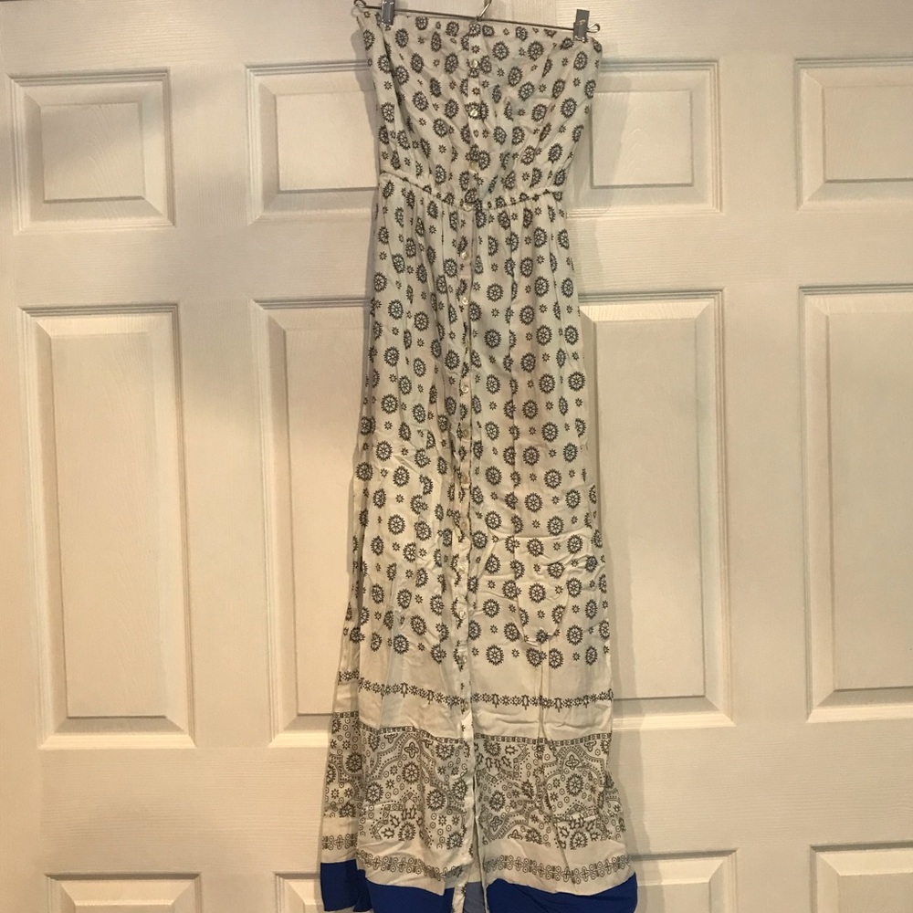Strapless White Old Navy Long Dress